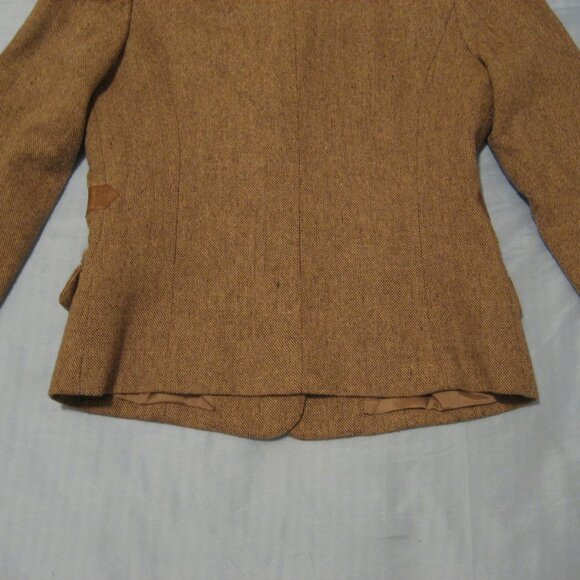 Vintage Classic Together Wool Blend Blazer Jacket, Tan Brown, Size 4 Small - Picture 4 of 6